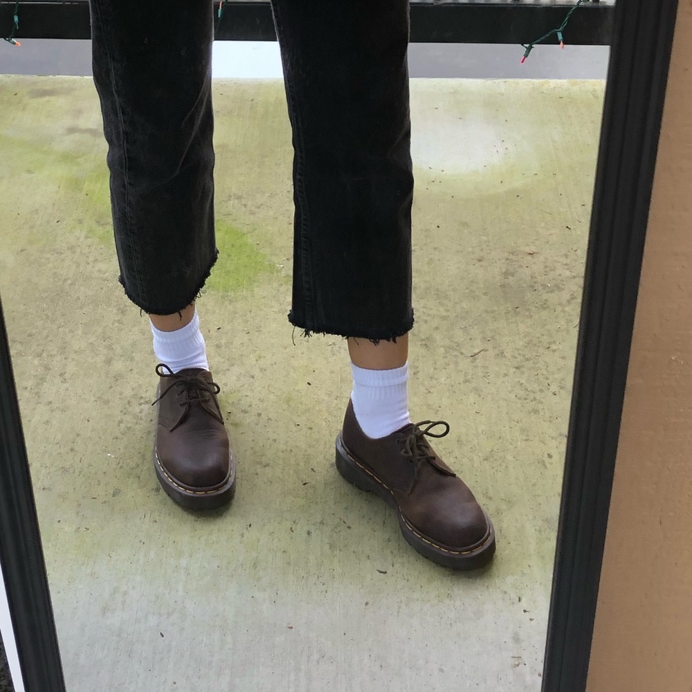 (SOLD ON DEPOP) Dr Martens 3-eye 1461 Brown Shoes